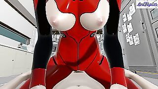 Aska Rode My Dick Instead Of The Mecha - 3D HENTAI