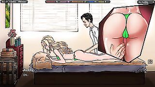 She allowed the masseur to caress her between her legs. 3D Hentai