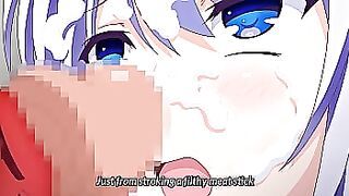 Busty hentai student fucked