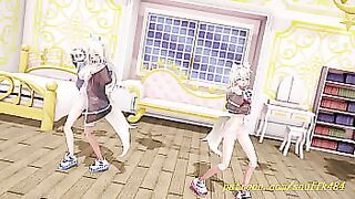 noVR mmd FuwaMoco Dance 3d hololive Hentai