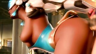 Symmetra from Overwatch is Pounded from Behind