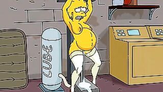 Simpsons porn – adult Lisa Simpsons fucked by sex machine and infalted
