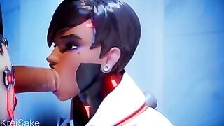 Overwatch sombra gets face fucked