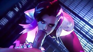 OVERWATCH SEX SOMBRA SUCKING BIG DICK