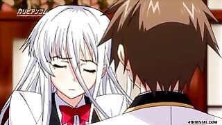 I have full control of the schoolgirl’s pussy with big tits