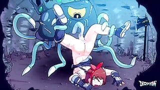 Fucked by Jellyfish Tentacles (3D Animated)