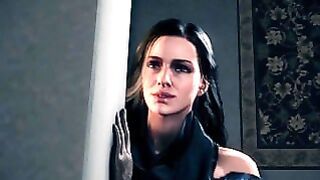 The Witcher 3: Ciri And Yennefer Threesome With Cream Pie
