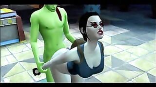 Sims 4 – Tomb Raider xxx parody (Angelina Jolie)