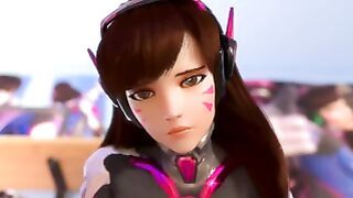 Hot Teen D.Va Cowgirl