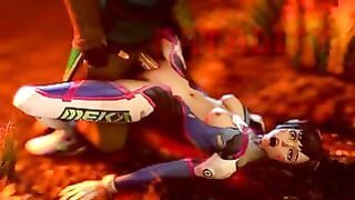 d.va mortal kombat fucktality