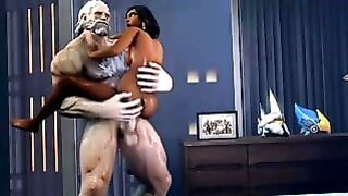 Overwatch Pharah And Reinhardt Quick Fuck