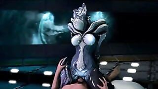3D Creepy Alien Girl Rides Human Dick!