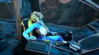 Metroid Samus Aran f. Threesome With Aliens