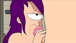 Futurama Leela and Amy Shower Threesome With Fry