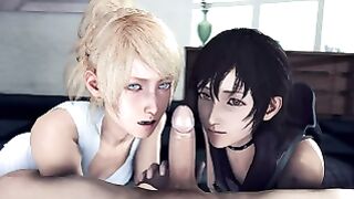 FFXV Luna and Iris hot blowjob