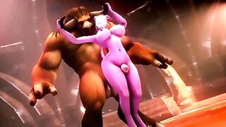WARCRAFT – DRAENEI X TAUREN PORN FUCKING BIG DICK CARTOON POV
