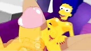 Simpson Marge Masturbe
