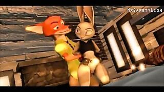 Zootopia Nick Wilde and Judy Hopps have sex!