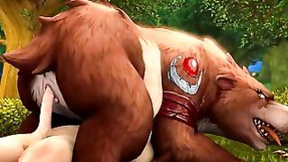 Feral Druidess Fucks With a Human Cock World of Warcraft