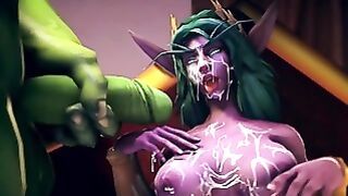 Tyrande Whisperwind Is A Cumslut