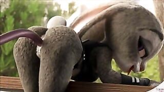 [Zootopia Porn Parody] Judy Hopps fucked by Tentacle Monster (with Sound)