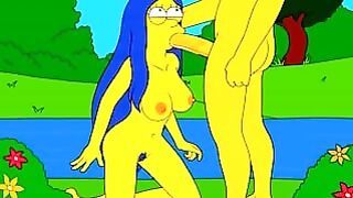 Marge Simpson Gets Facefucked
