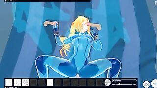 Samus Aran Threesome Fun 3D Animation