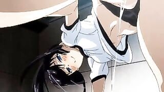 Japanese schoolgirl wearing bloomers get fuck in a gym warehouse