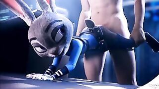 Zootopia (Judy Hopps shows bobs and vegana)
