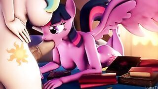 Twilight Sparkle and Celestia – LunaTi (MLP PORN)