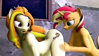 Sunset Shimmer X Adagio Dazzle – Analingus