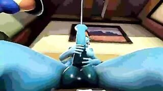 Rainbow Dash Solo Cum, Fluttershy Watching.