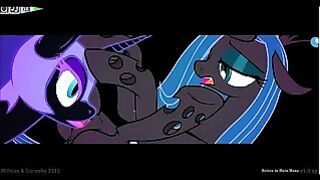 MLP A Devious Plot Queen Chrysalis x Nightmare Moon
