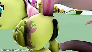 Flutterfuck ass fucked MLP