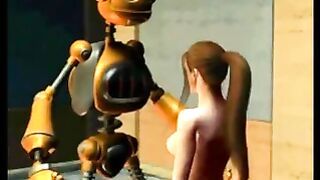 Girl fucking Robot