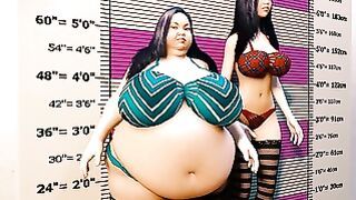 Big Belly Teen Grows Huge! Weight gain belly and breast expansion