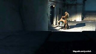 Juicy Wet Fairy fucks hobo hard and ends in a golden shower #2