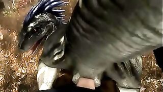 Dino porn, raptor fucked hard