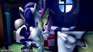 Shot-Movie #3: MLP XXX Sex is Magic Fluttershy x Rarity
