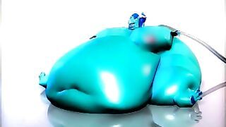 (Animation) Larissa gaining! – by MOK850