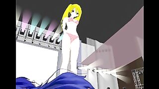 Fairy Tail Lucy and Erza Trample All Over Wendy