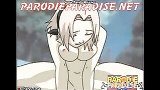 Sakura fucks with Sasuke not to leave