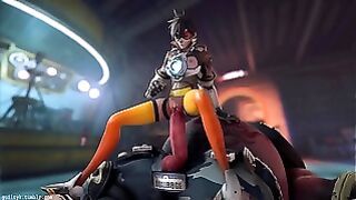 Overwatch – Tracer x Roadhog (Animated, Sound) [Guilty]