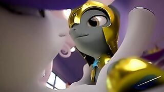Rarity ass gets the Royal Treatment