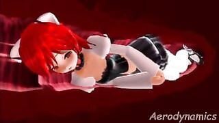 MMD girl anal vore