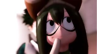 My Hero Academy&colon; Tsuyu Asui Having Sex With Izuku Midoriya &lbrack;sfm With Sound&rsqb;