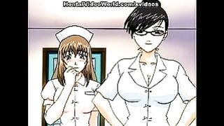 Anime MILF Nurses Blackmails Patient Into Being Their Sex Slave