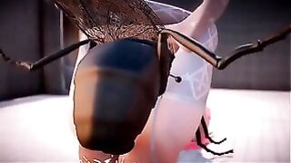 3D [MMD] Lilia Insect Fuck Toilet Part 2 2