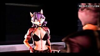 sly cooper has a threesome with carmelita fox  and krystal and he knocks them up by mrsafetylion
