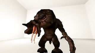 ‘Chell’s Unpleasant Rancor Encounter’ Hard Vore Test Animation